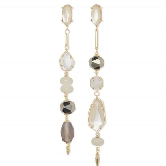 New Kendra Scott Gold Cosette Drop Earrings - Picture 4 of 4